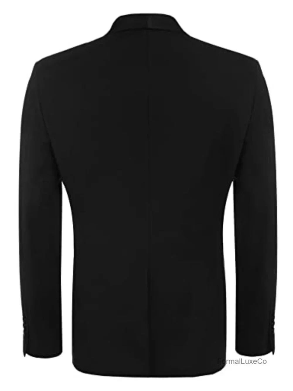 Slim Fit Tuxedo Suit Jacket with Shawl Collar - One Button Formal Blazer